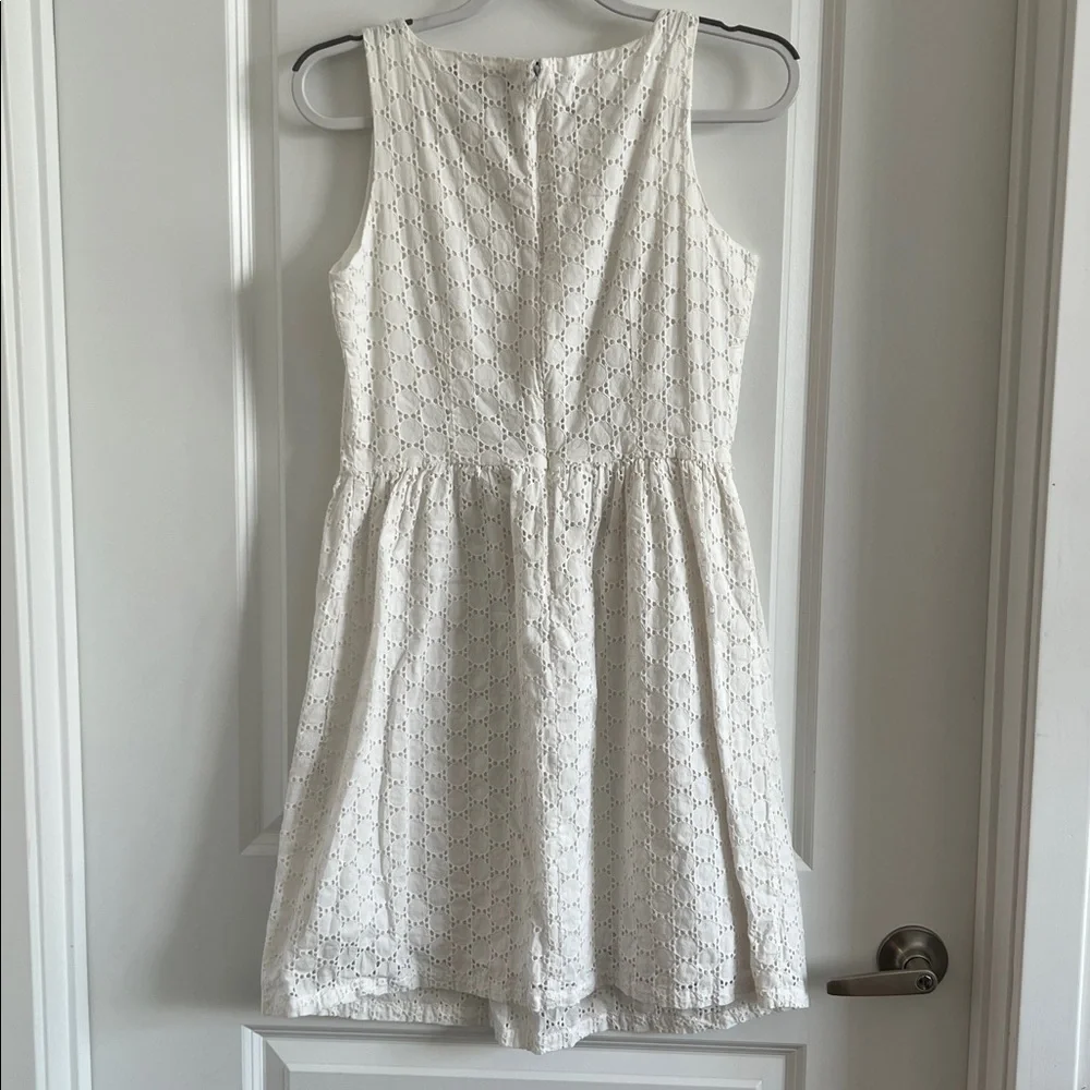 Ellen Tracy White Eyelet Dress 6 - Picture 6 of 7